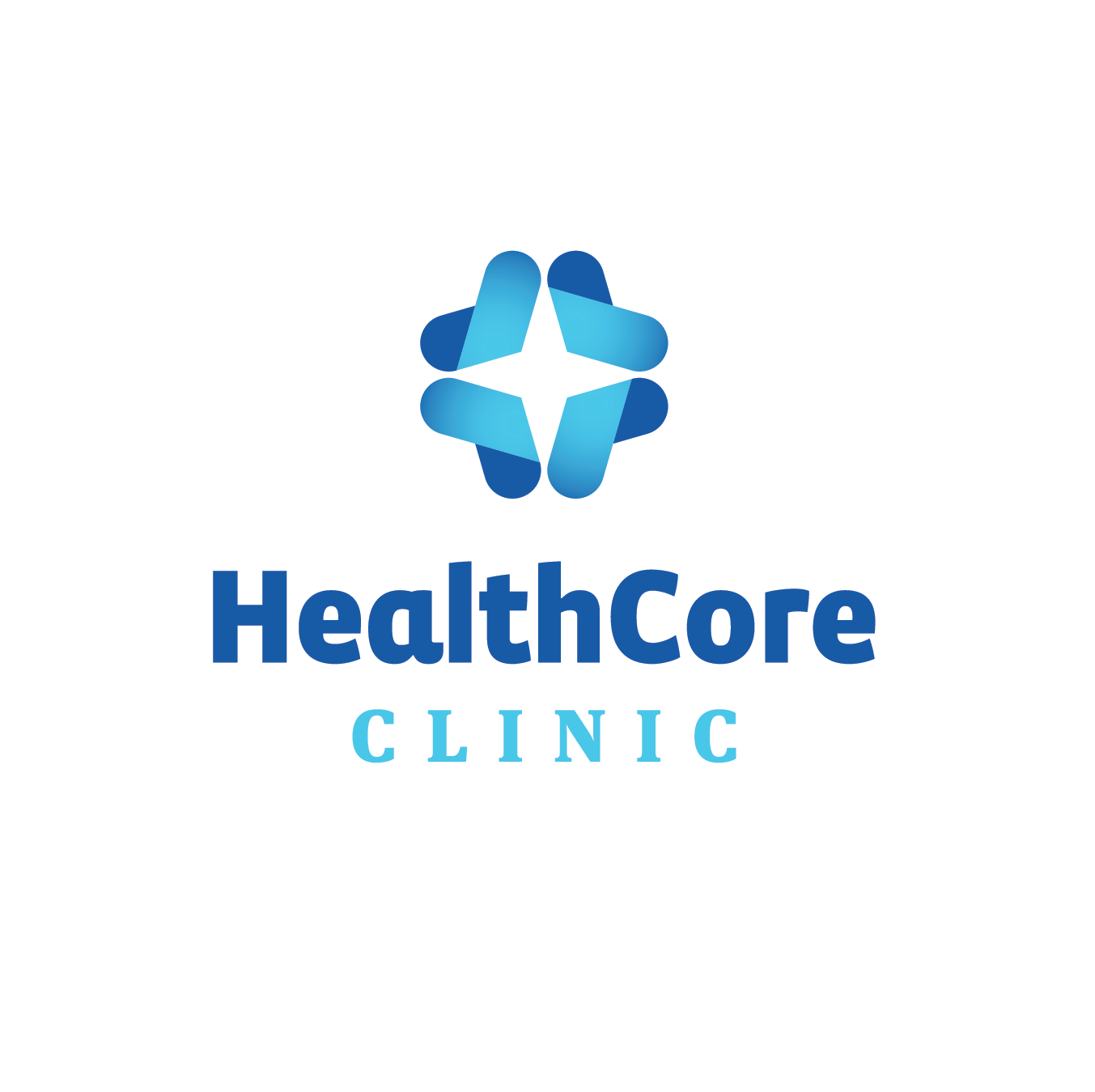 HealthCore Clinic Logo Design